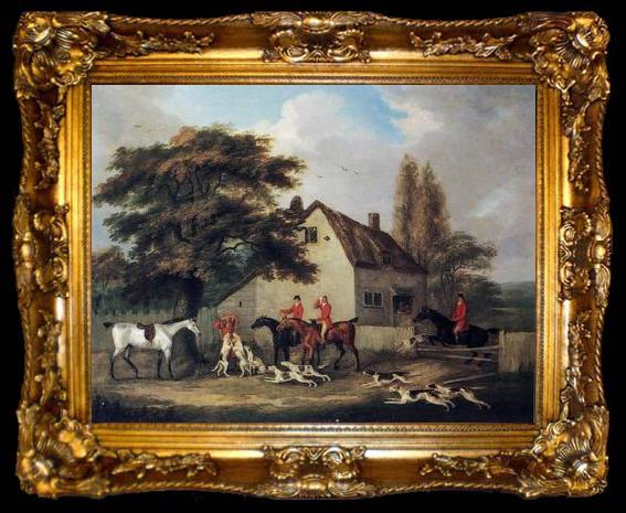framed  unknow artist Classical hunting fox, Equestrian and Beautiful Horses, 141., ta009-2